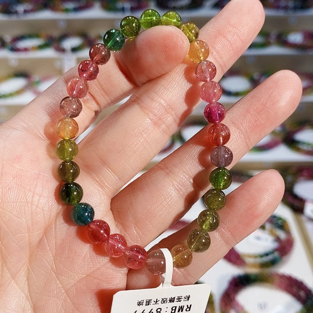 碧玺手链未镶嵌G2460-1素圈颜色微差