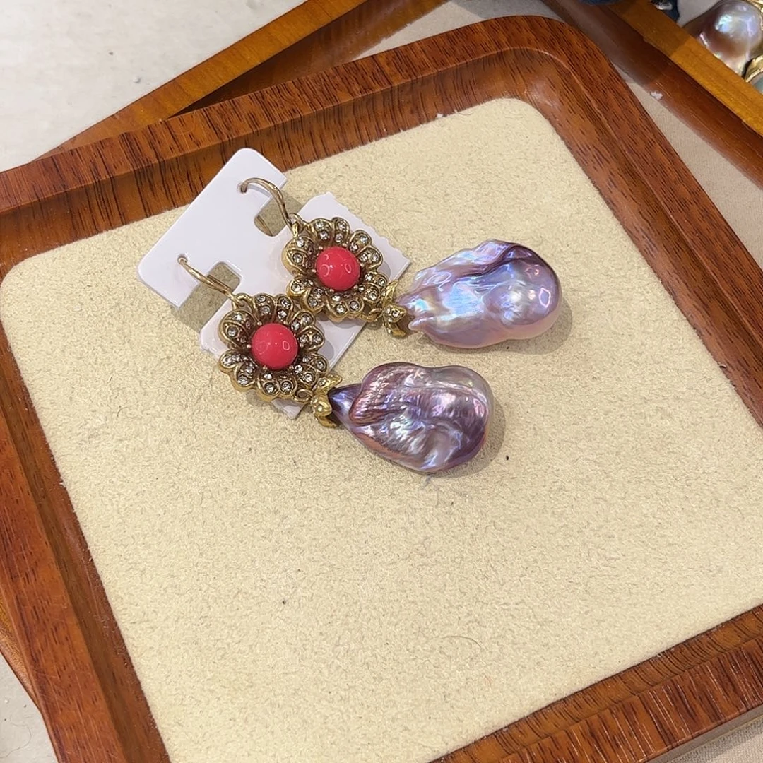 耳饰淡水珍珠合金