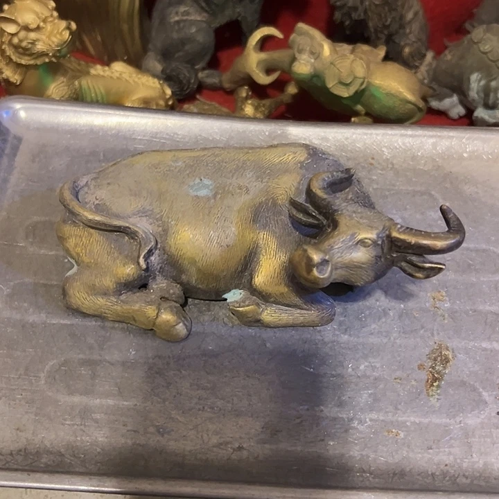 黄铜摆件，文房工艺品摆件