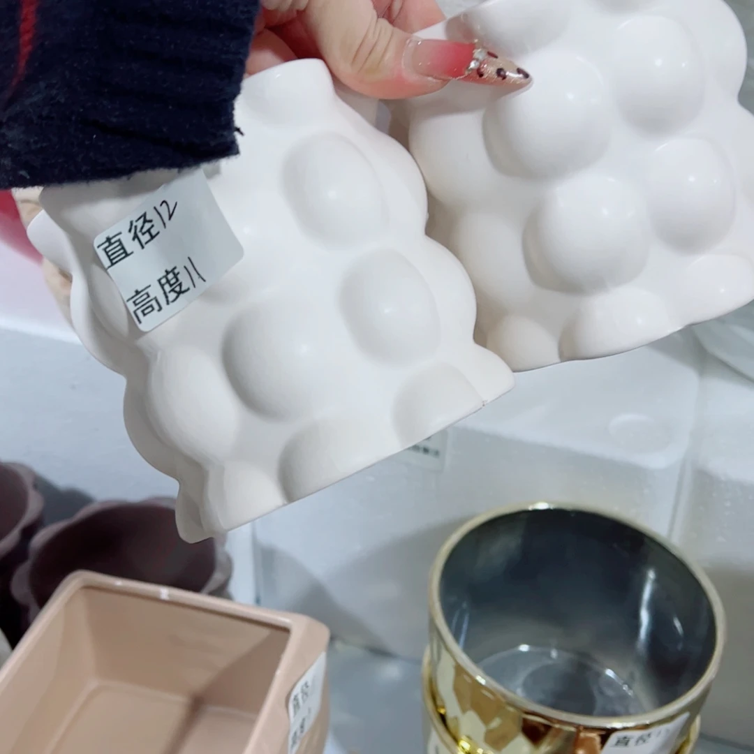 有孔，陶瓷花盆满10米包邮发货