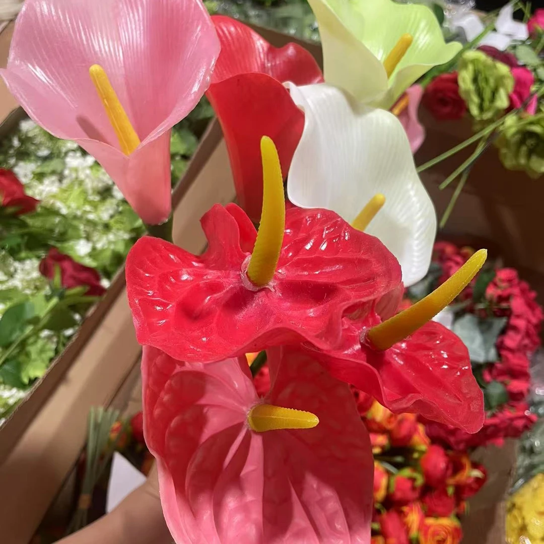 4014仿真马蹄莲 白粉掌