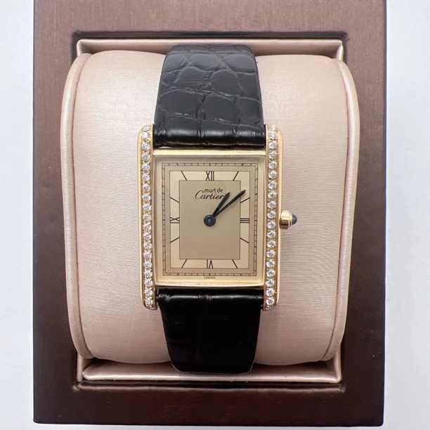 95新 Cartier/卡地亚 大卡地亚547-8手动后钻赠送表带赠送手链