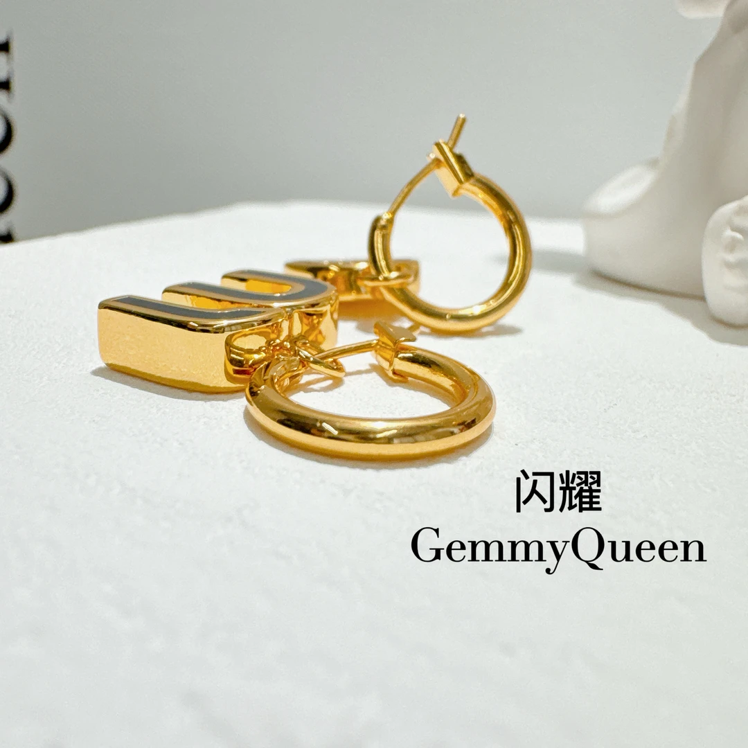 铜合金珐琅耳饰 闪耀GemmyQueen耳环GQ01859