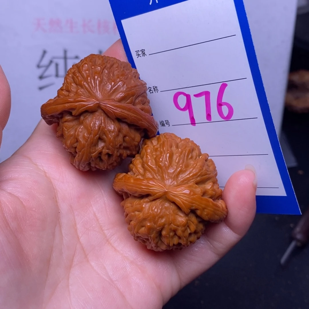 文玩核桃把件976/41白狮子色差练手