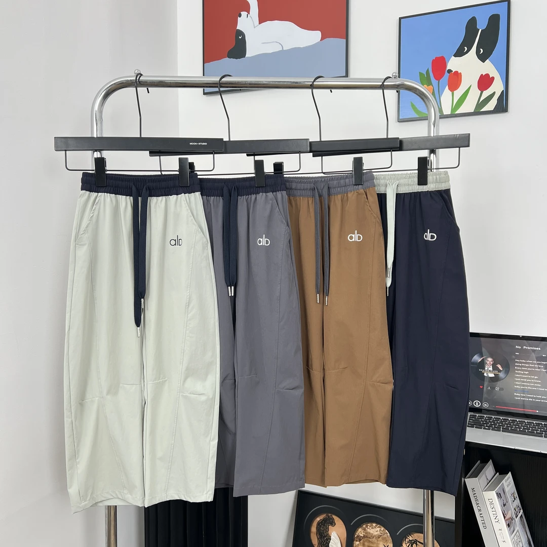 25夏季新款弹力速干儿童直筒裤撞色中大童运动休闲散腿裤【aoYY裤】