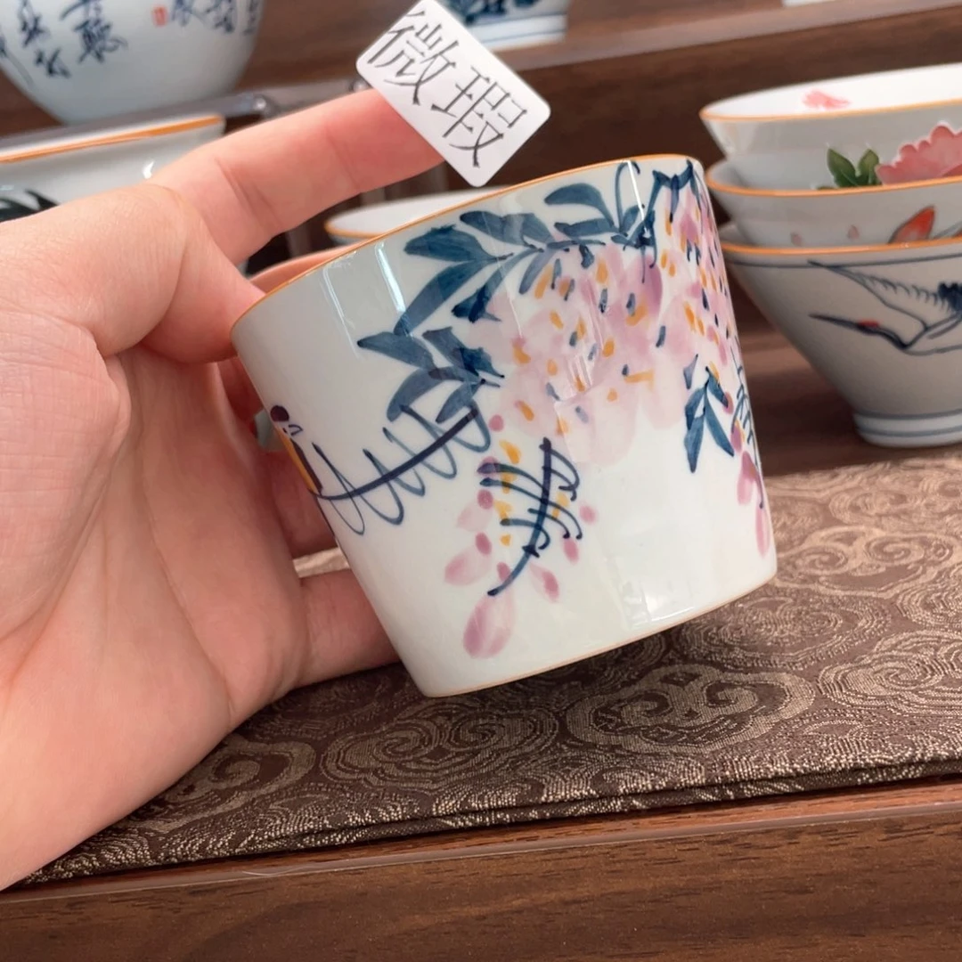 釉下彩纯手绘微瑕