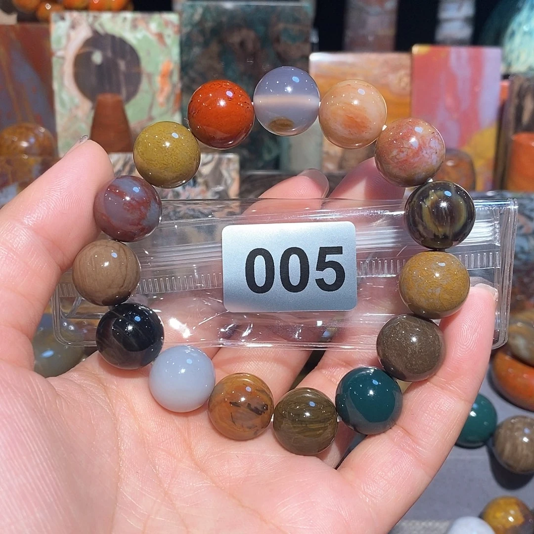 未镶嵌天然北票硅化玉手串卡14.6硅化玉