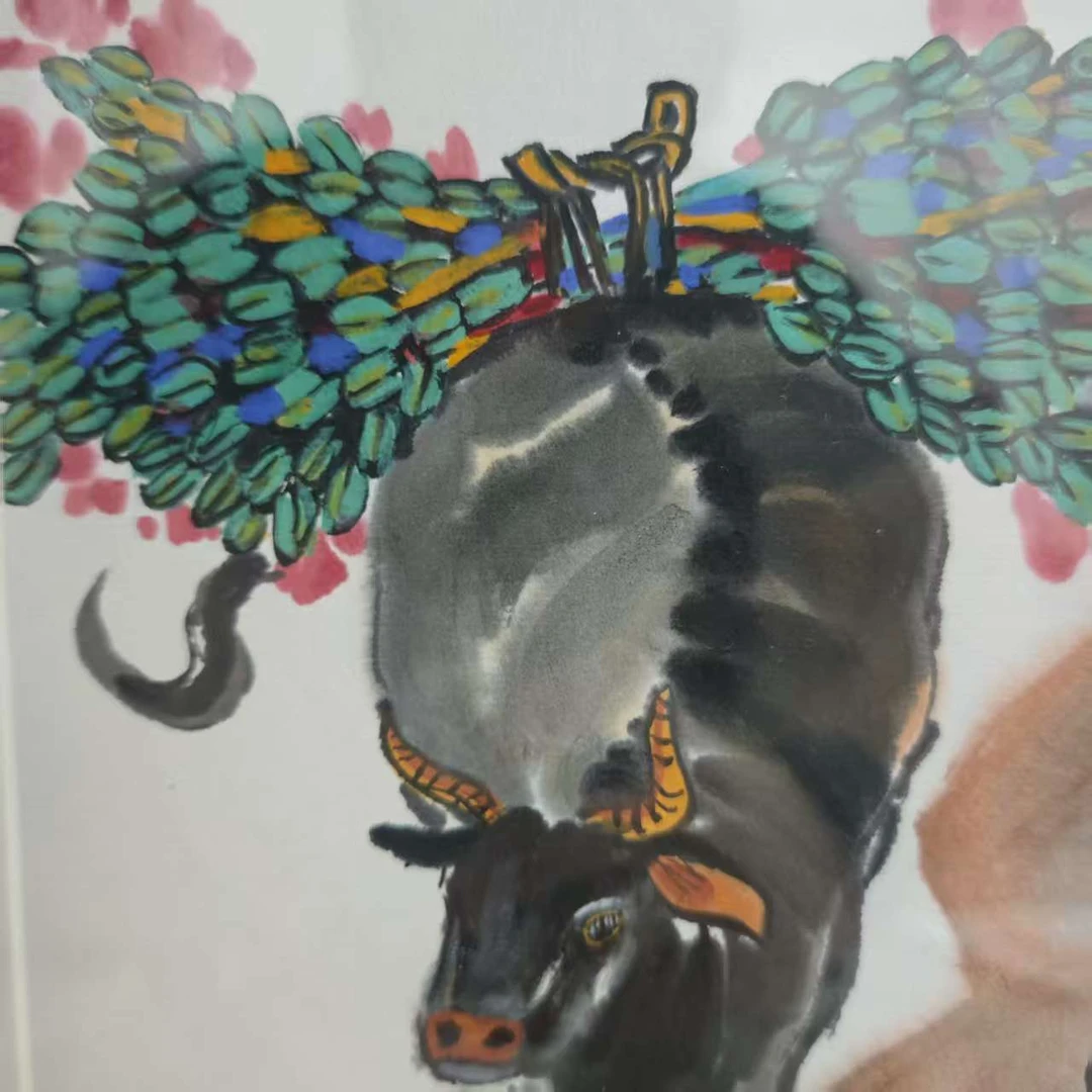 李子鹏-0.5平尺 -芝麻十二生肖-牛