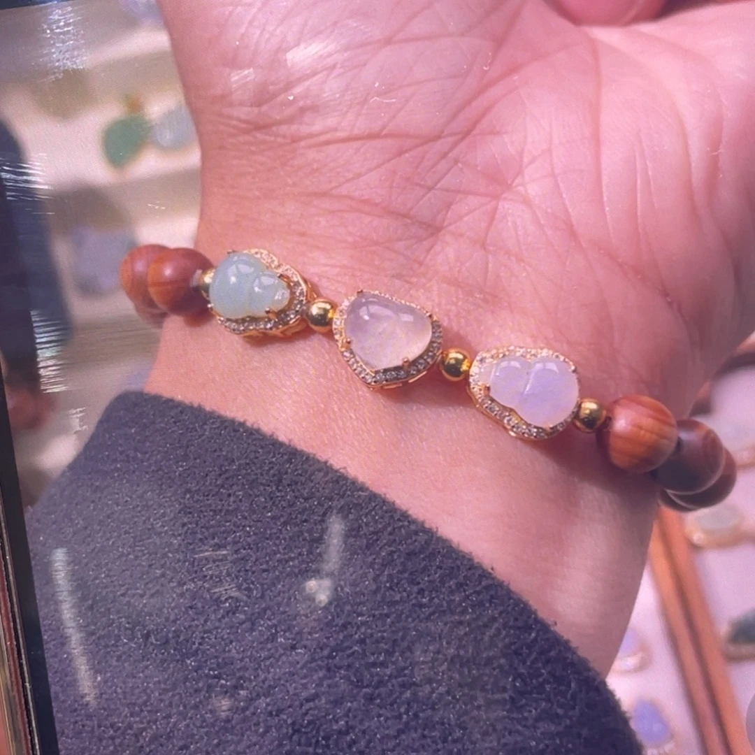 好****翡翠银S925镶嵌颈饰