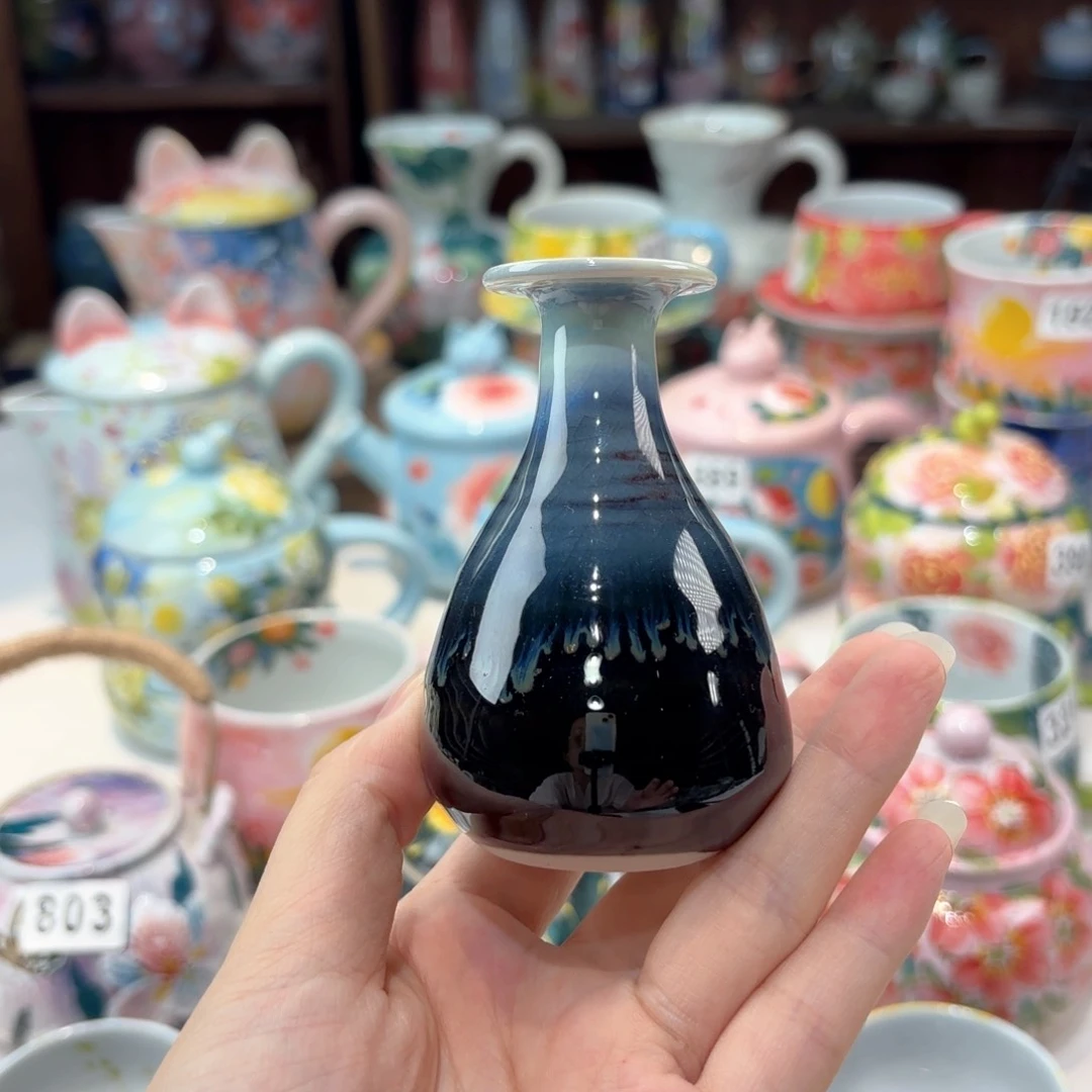 景德镇手绘高温釉下彩陶瓷茶具