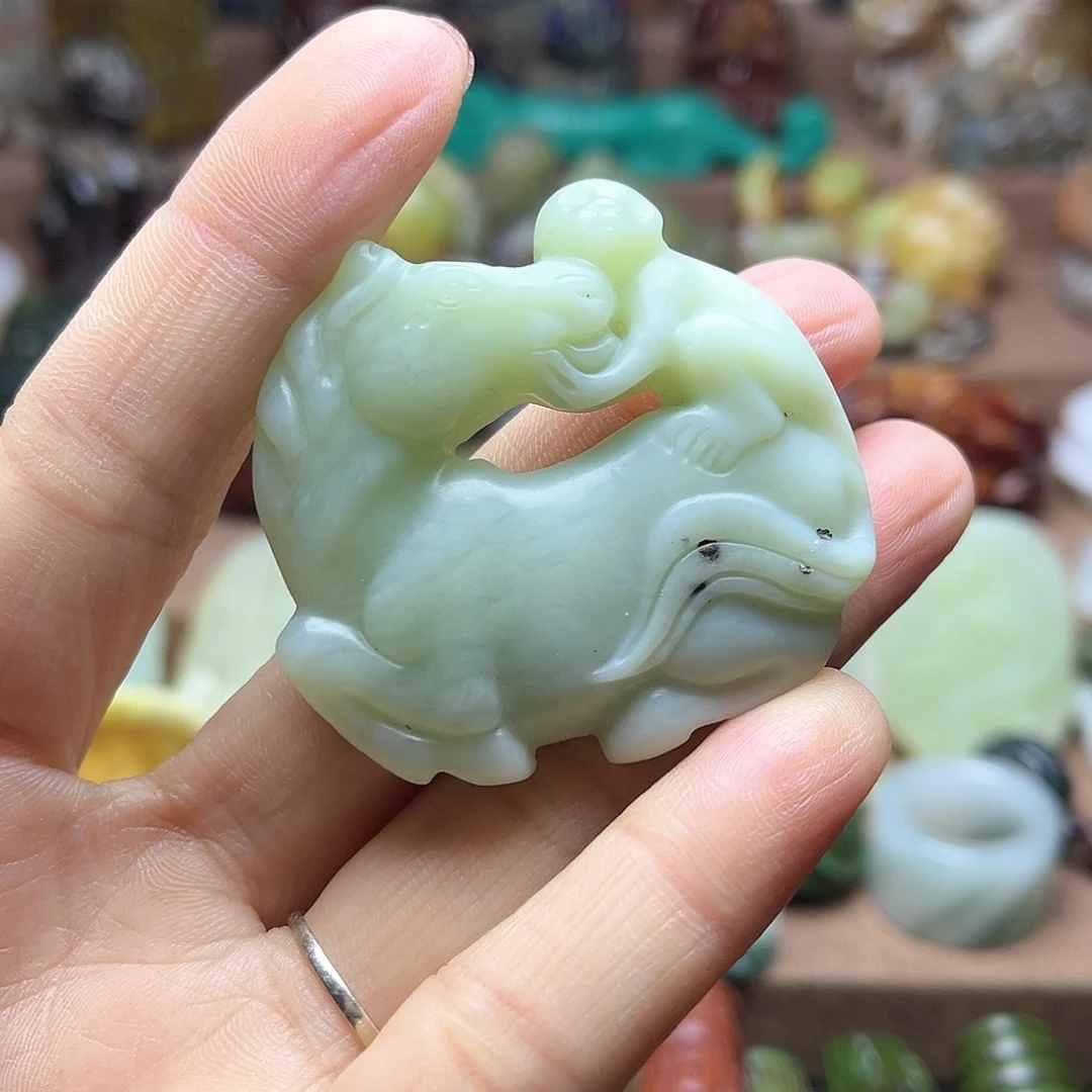 白玉菩提吊坠74。。