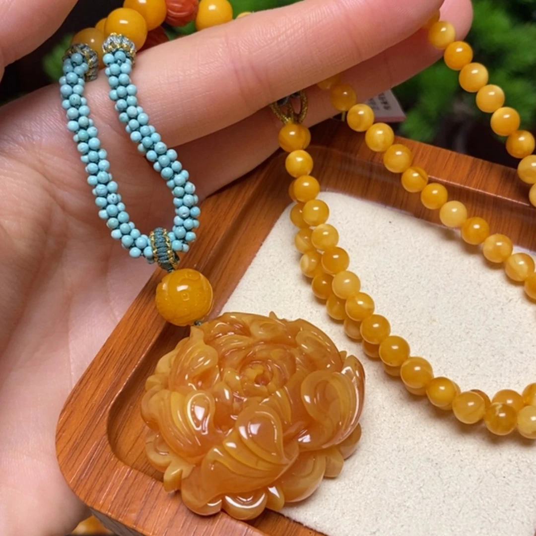 【闪购商品】蜜蜡颈饰未镶嵌项链