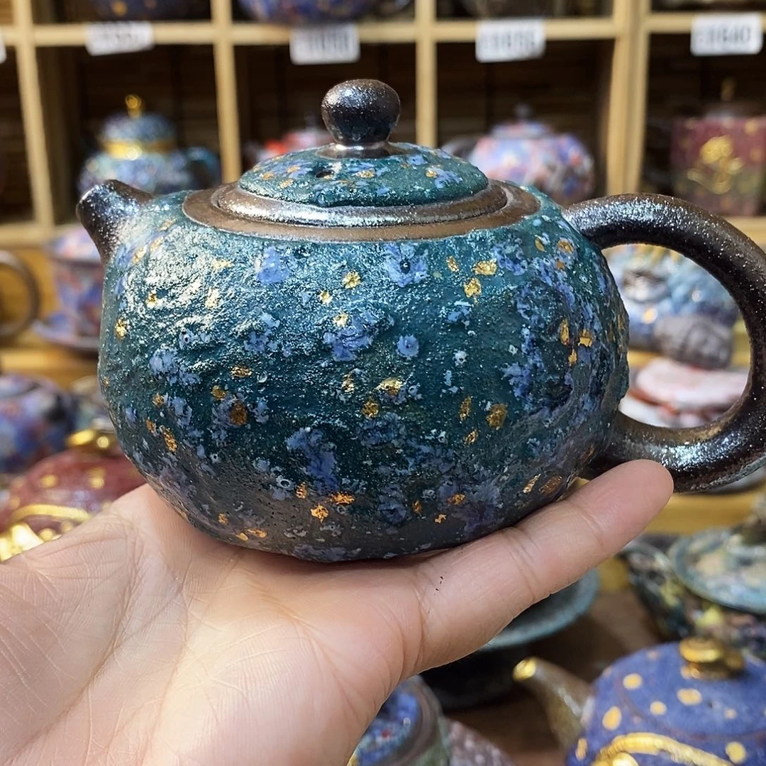 粗陶柴烧志野茶器