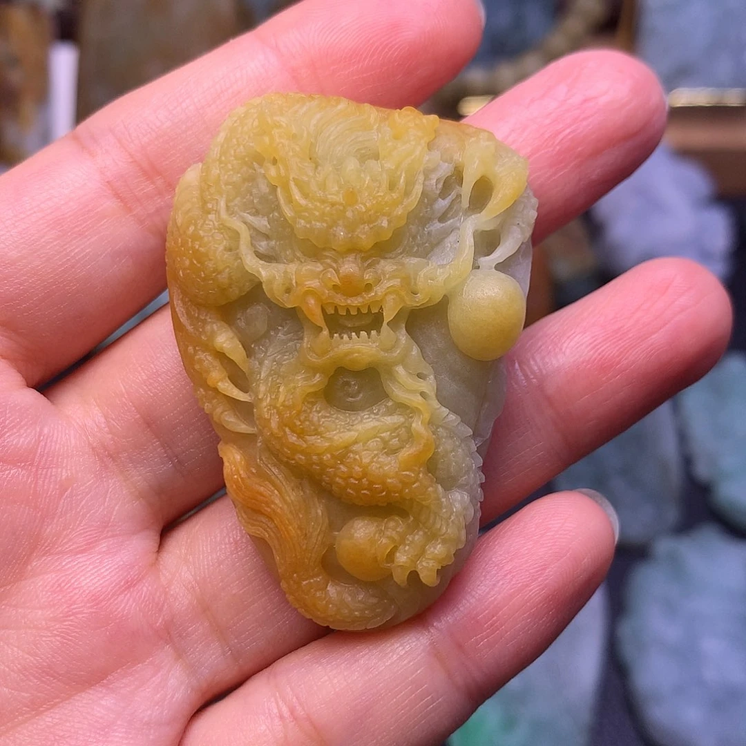 定制翡翠未镶嵌屈**.龙