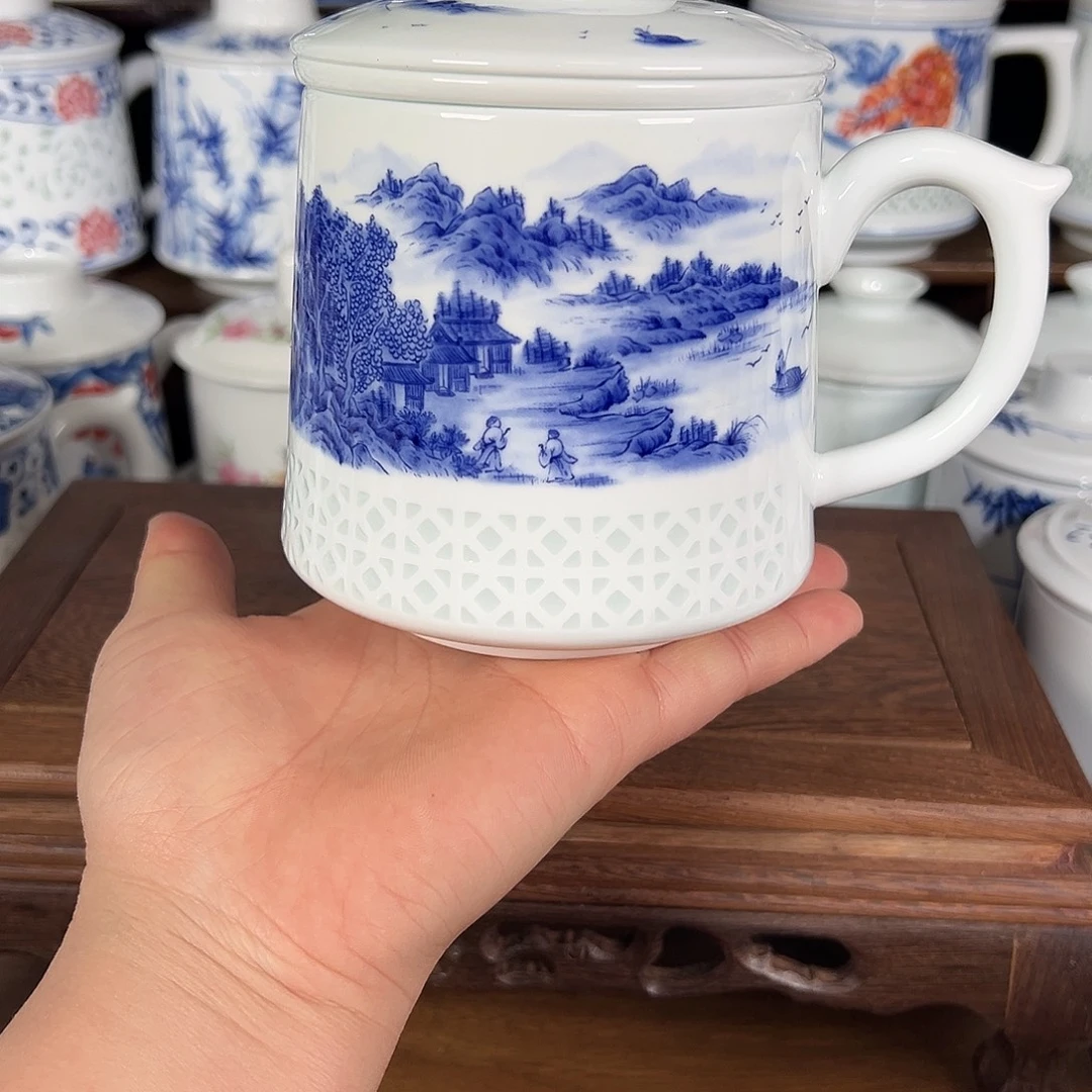 景德镇高温陶瓷办公杯家用