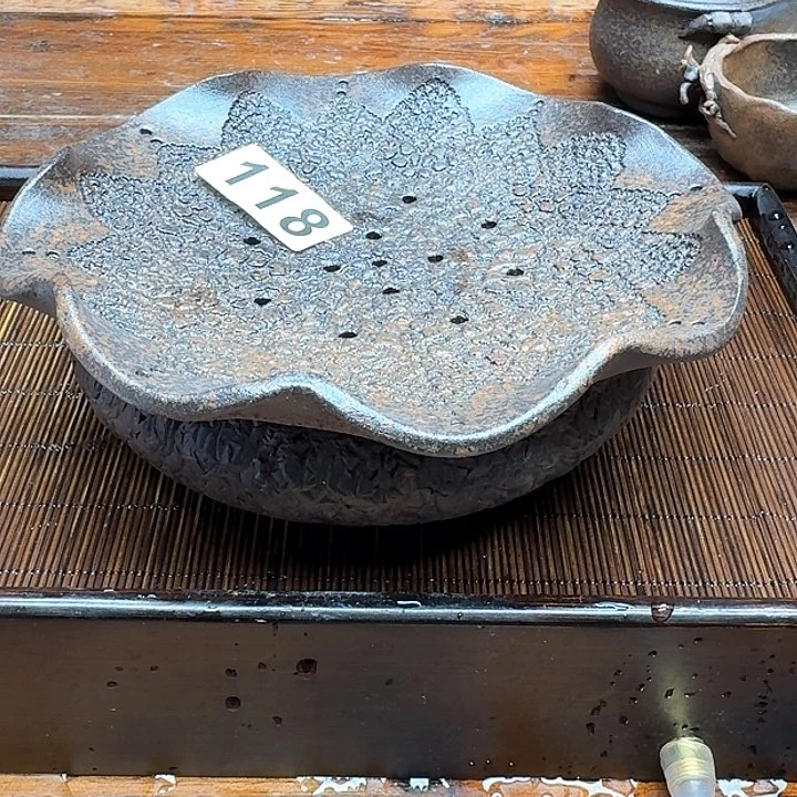 纯手工制作粗陶茶具