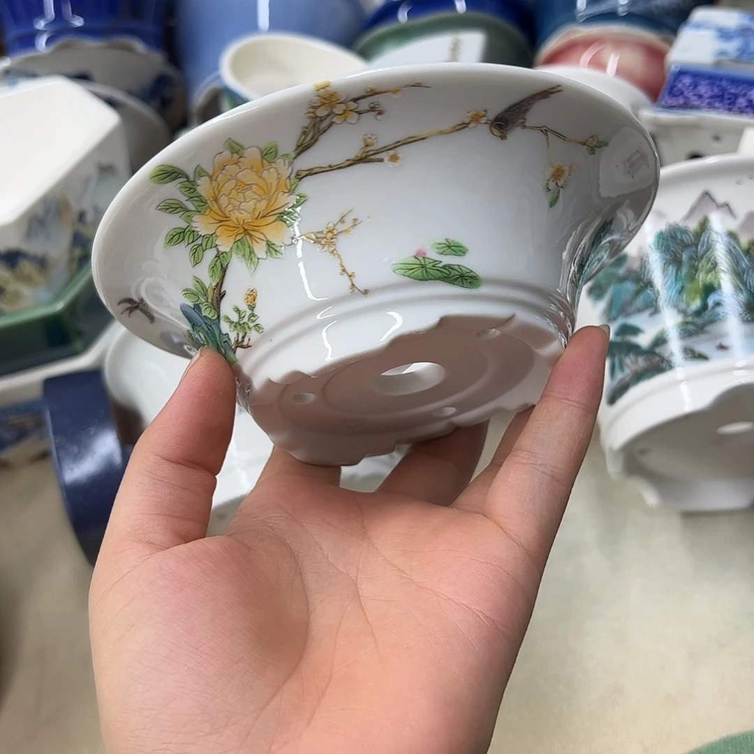 紫砂花盆289号瑕疵15/5cm