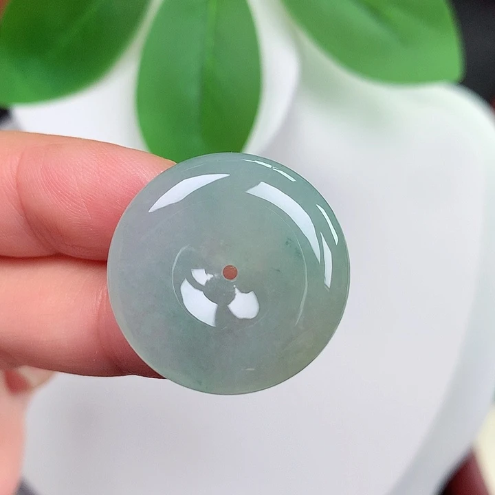 颈饰未镶嵌翡翠平安扣 24.4x5.5mm