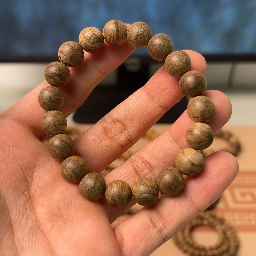 沉香沉香碎屑文莱1.1cm单圈11.1克