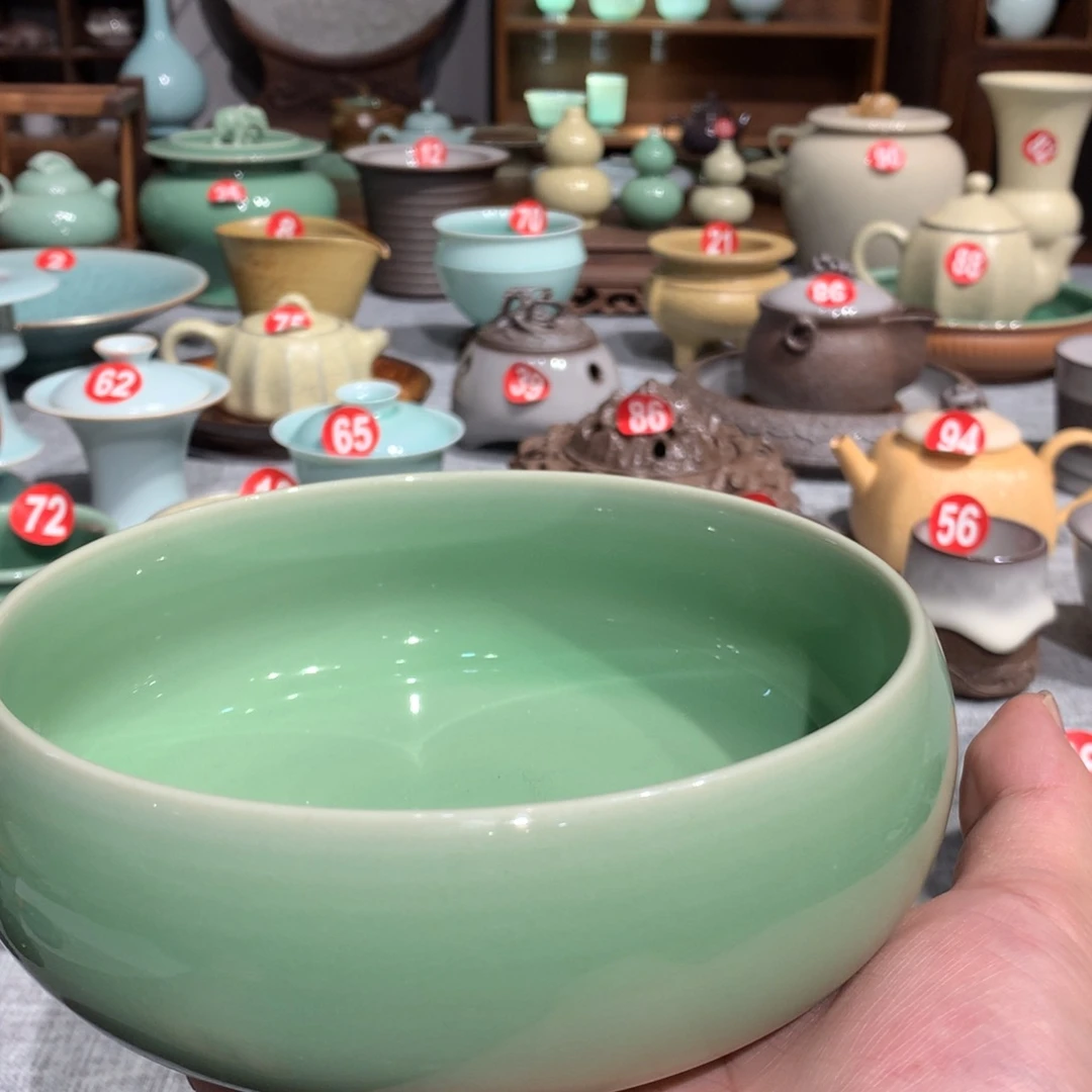 ?*烬龙泉青瓷中号茶洗弟窑