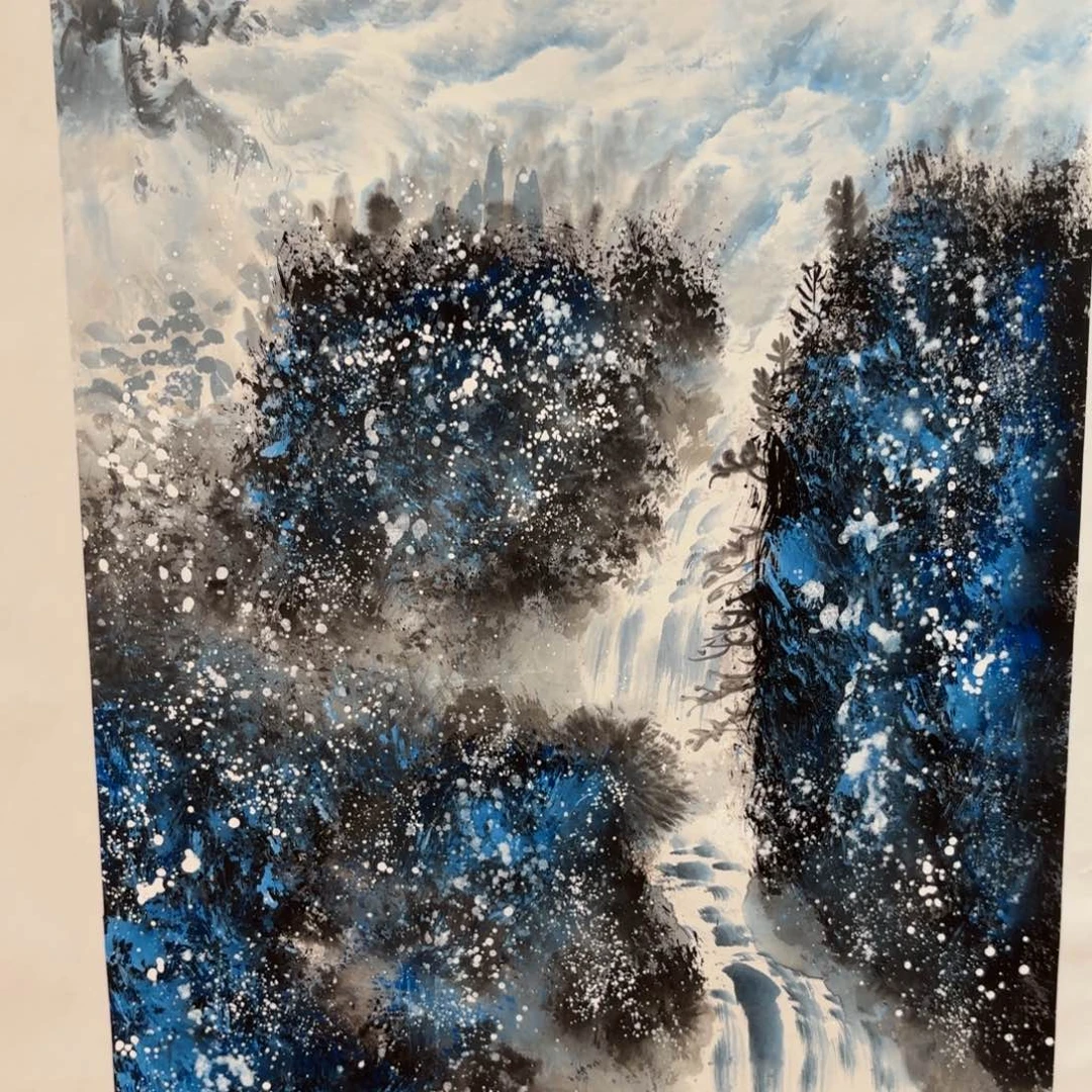 国画陆远华画家作品山水花鸟精品手绘