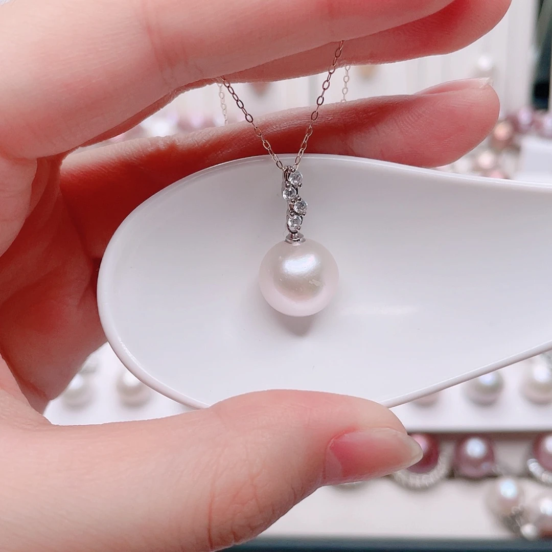合金淡水珍珠吊坠(赠链)