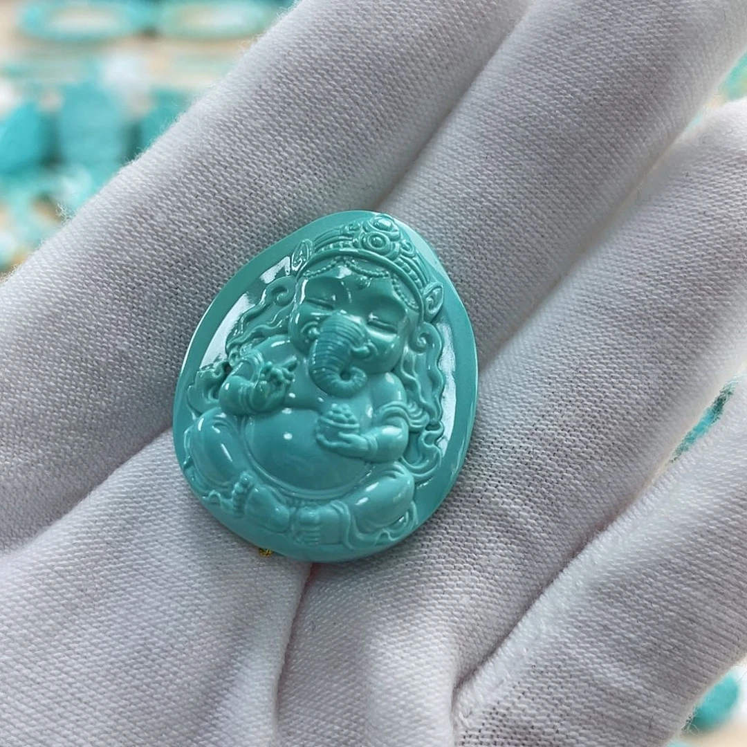 绿松石珠宝奇石未镶嵌