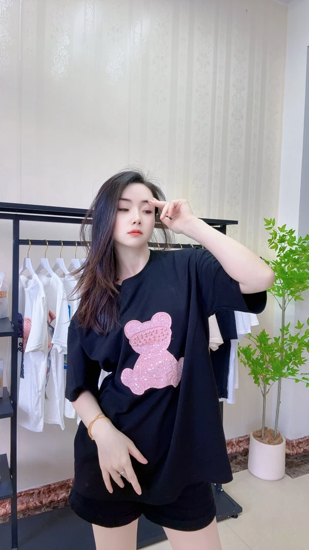 二姐精品女装纯棉重工短袖