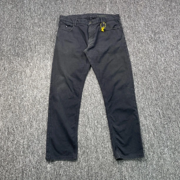 99新 YSL/圣罗兰 7483/Z Zegna 黑色休闲牛仔裤/35码/98新