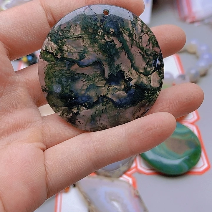 【闪购商品】玛瑙/玉髓珠宝半成品未镶嵌过**舊