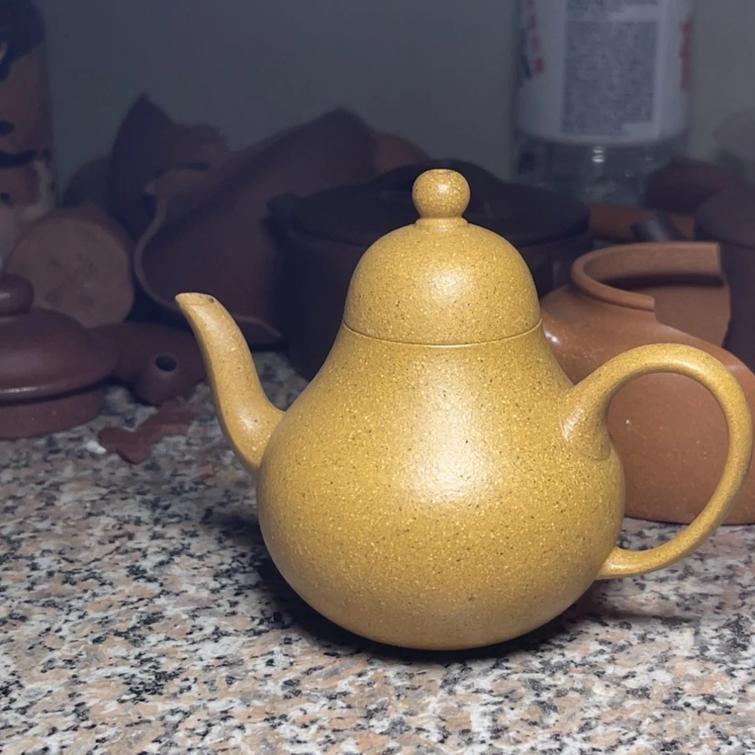 茶壶紫砂微瑕粗砂黄金段思婷