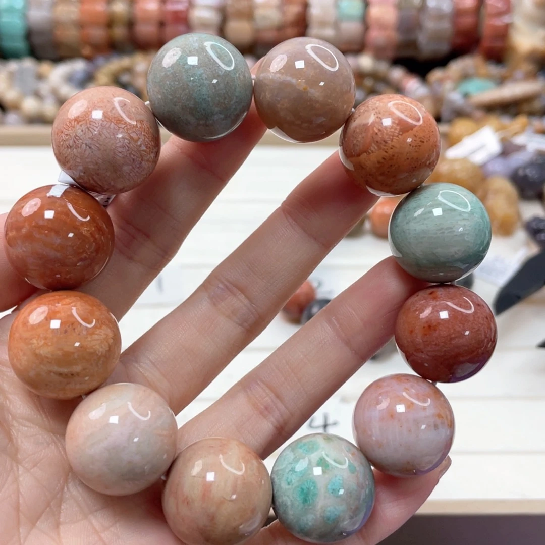 未镶嵌手链硅化珊瑚（珊瑚玉）地*海032