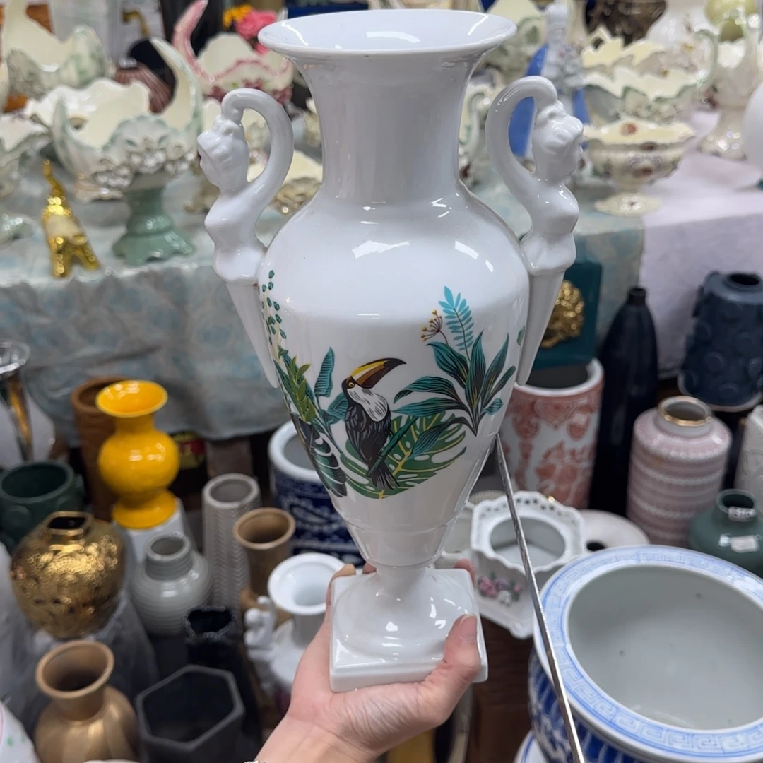 瓷片陶瓷工艺花瓶摆件