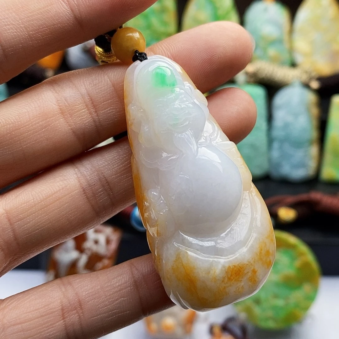 颈饰未镶嵌翡翠翡翠A货一物一证