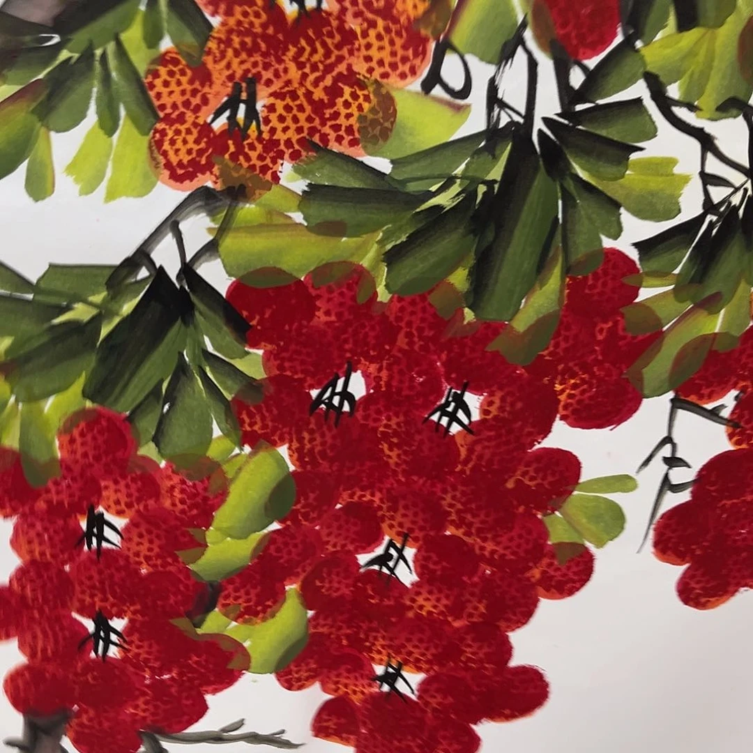 国画国画老师手绘作品