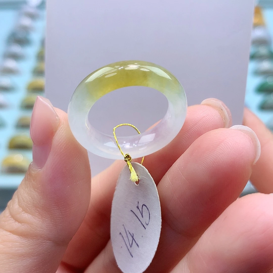 未镶嵌戒指翡翠1415圈