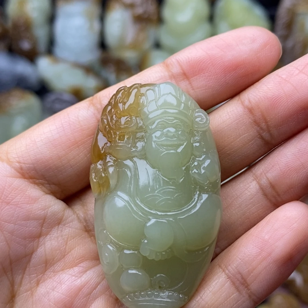 项链未镶嵌和田玉（糖玉）