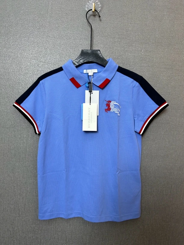 99新 BURBERRY/博柏利 Burberry蓝色战马polo衫99新