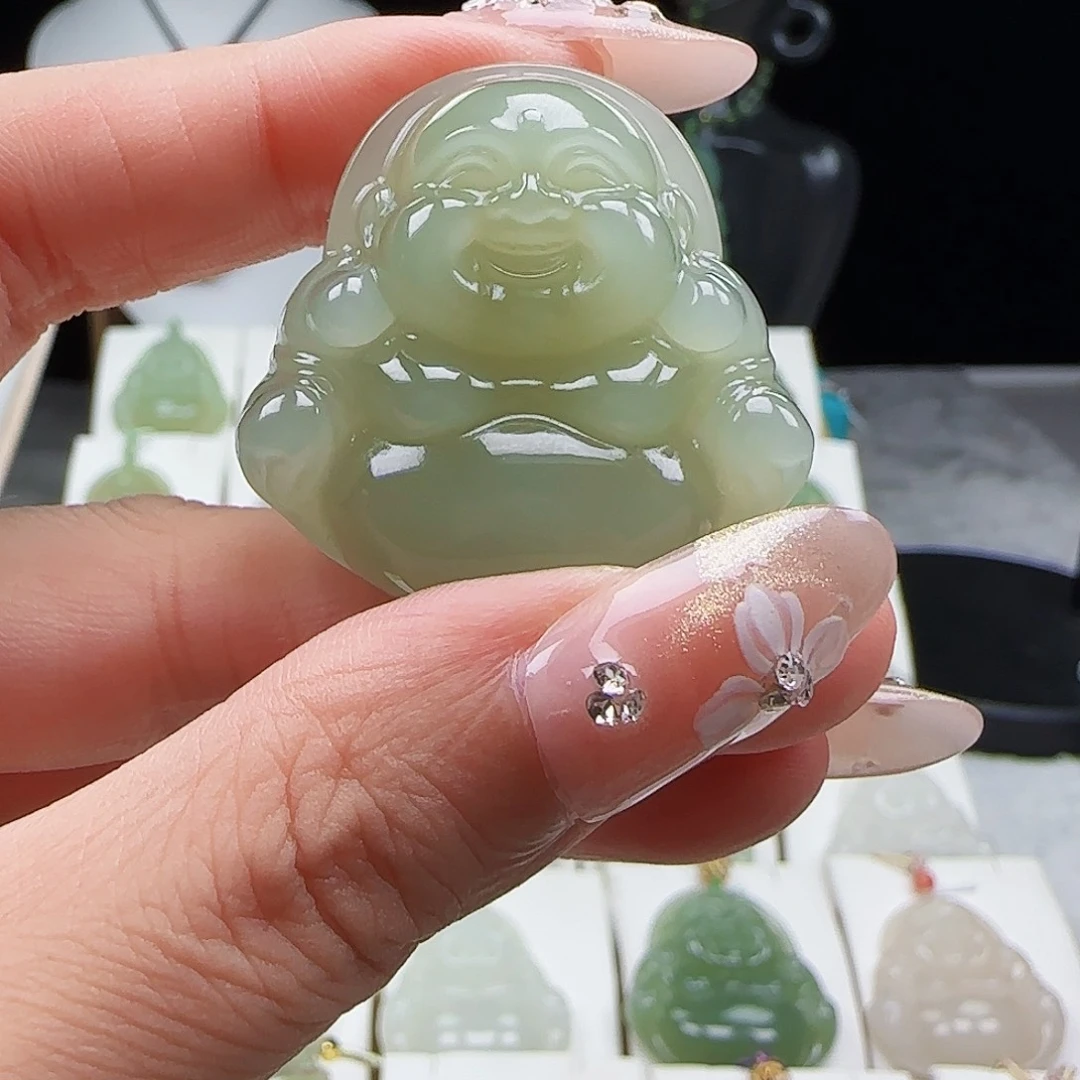 奋***人和田玉未镶嵌吊坠(赠链)35