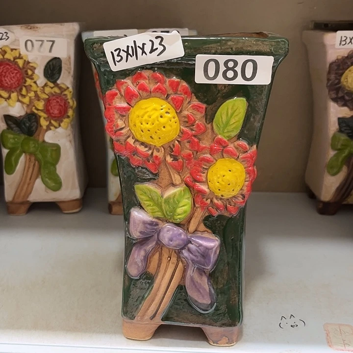 紫砂花盆粗陶材质多肉花盆