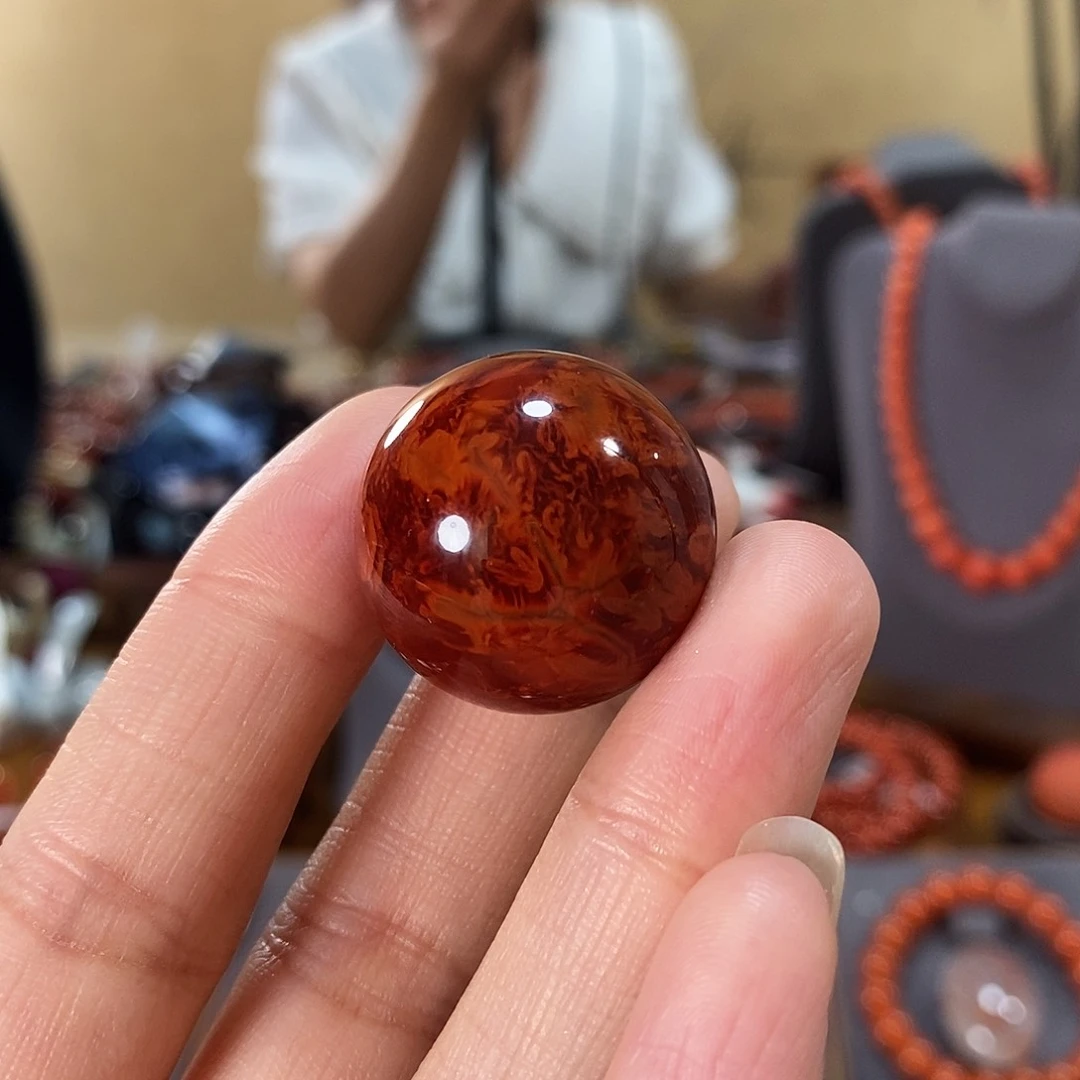 未镶嵌配饰24.5mm原矿南红玛瑙