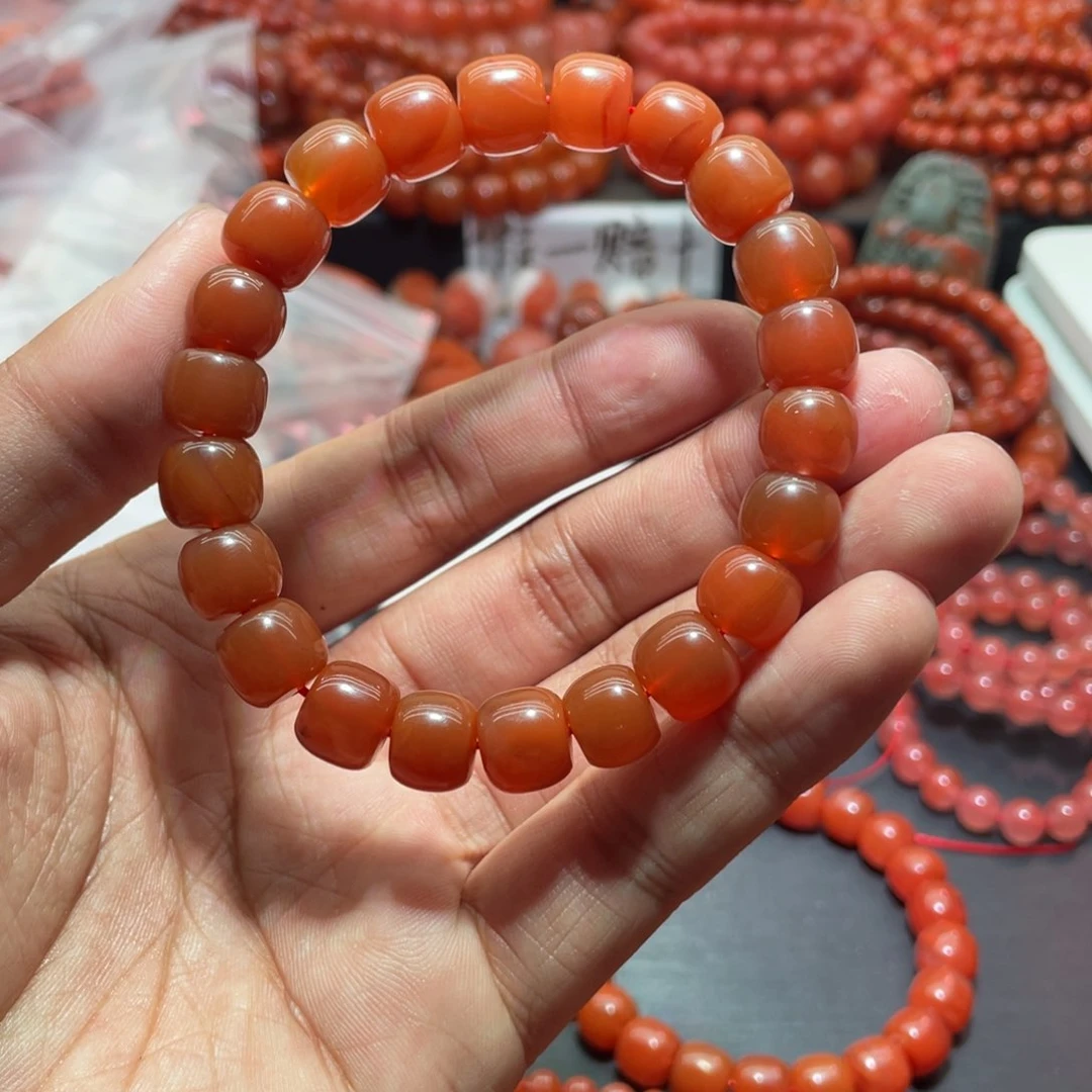 南红玛瑙手链未镶嵌