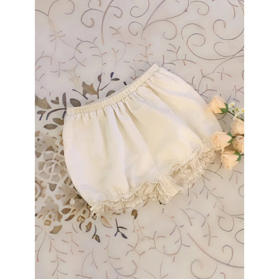 瑞茜·威瑟斯夏季百搭防走光蕾丝边南瓜裤打底裤R3365W