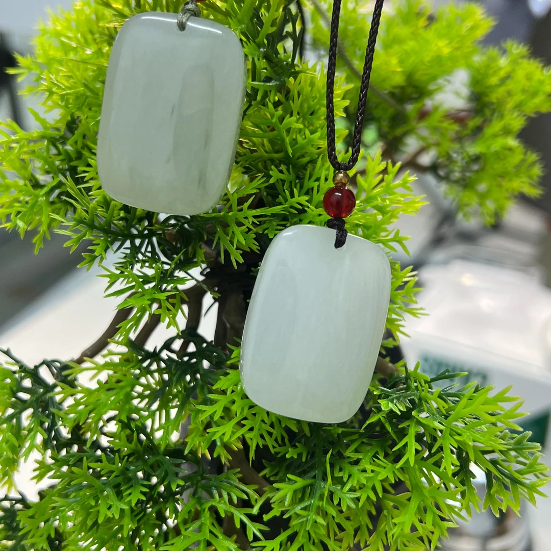 天然玉石平安无事牌时尚百搭