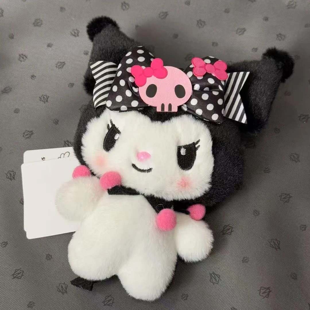 【东京限定】Hello Kitty 波点蝴蝶结库洛米钥匙扣玩偶