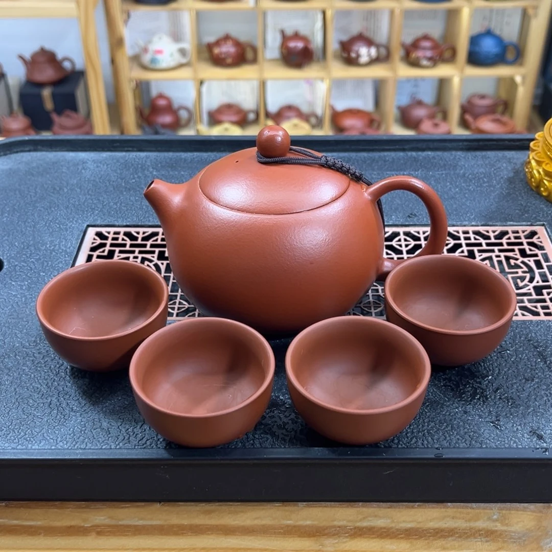 紫砂紫砂胖西施（一壶四杯）