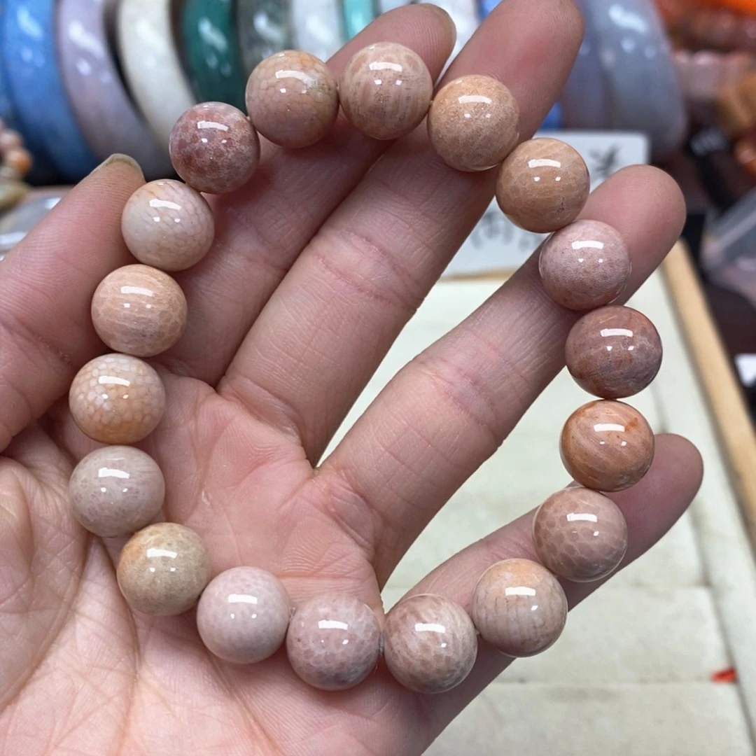 硅化珊瑚（珊瑚玉）手链未镶嵌212