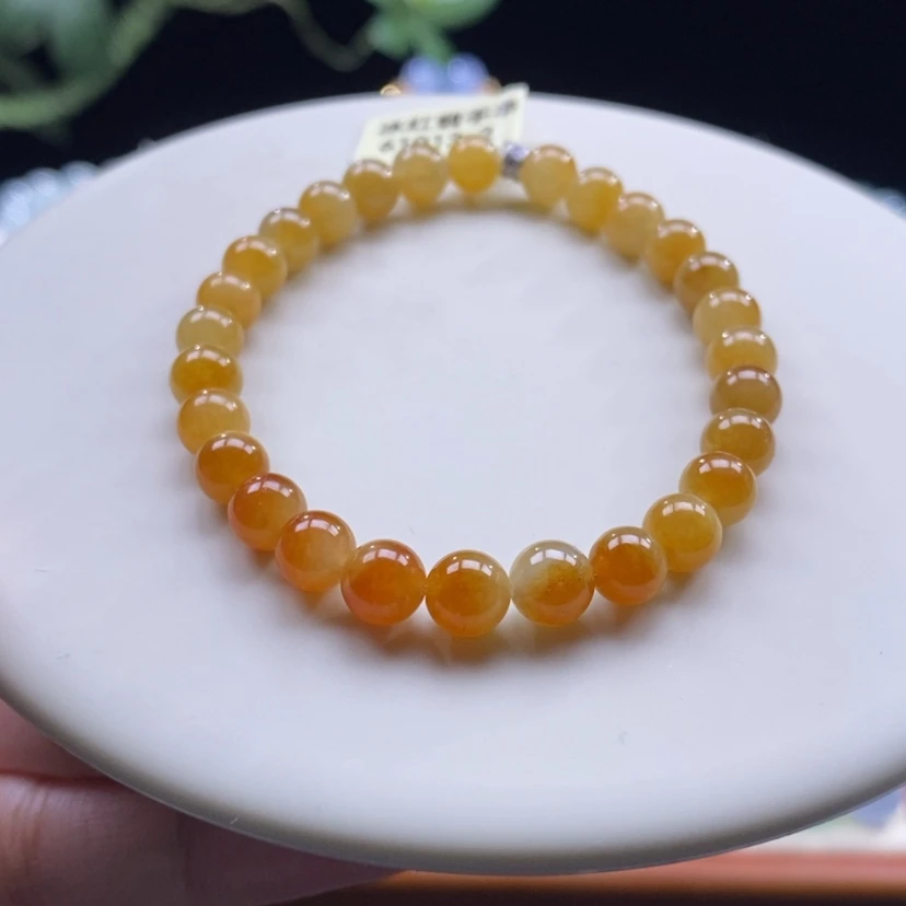 【闪购商品】翡翠手串未镶嵌冰红翡手串