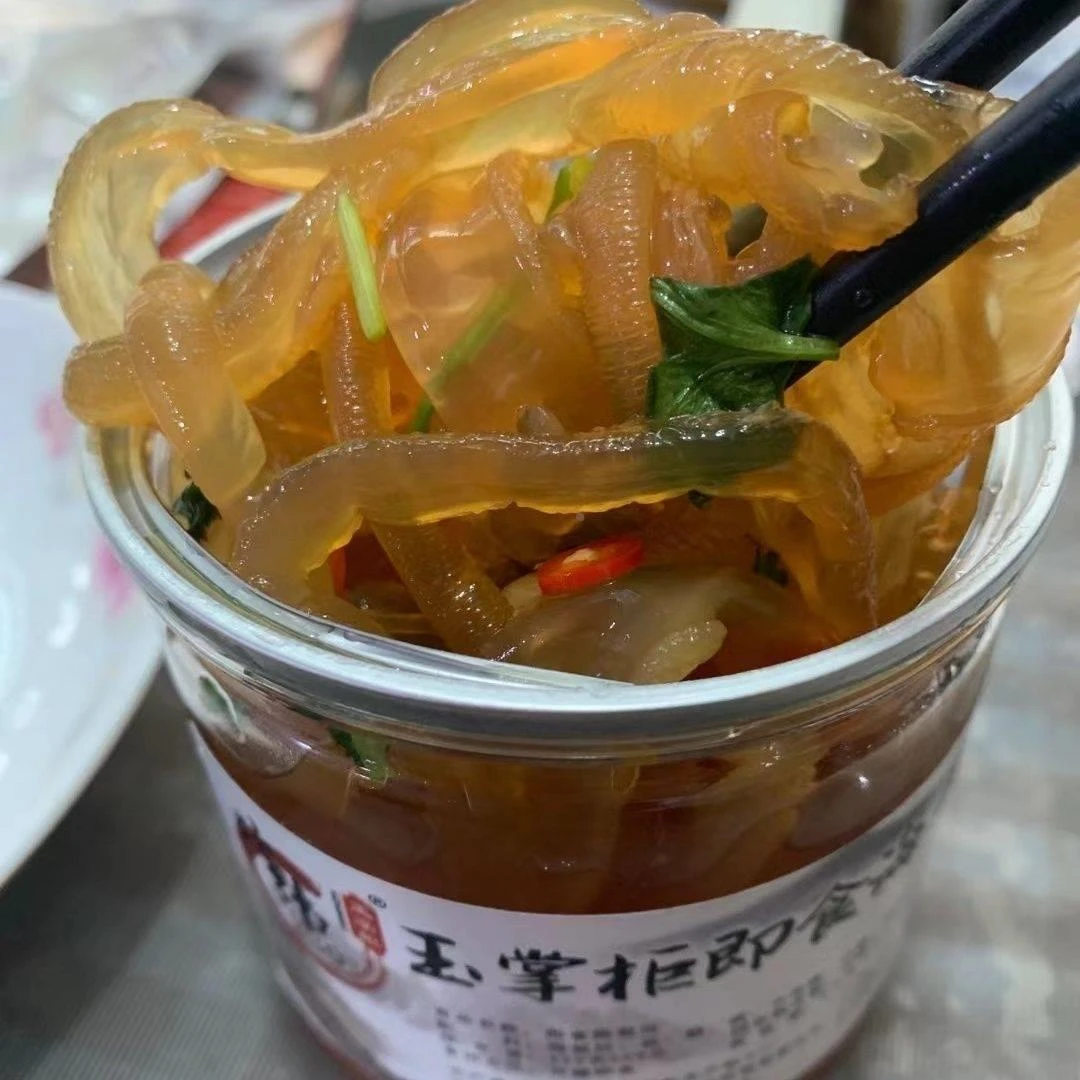 【产地直发】开盖即食海蜇丝大连特产玉掌柜罐装酸脆爽口网红推荐