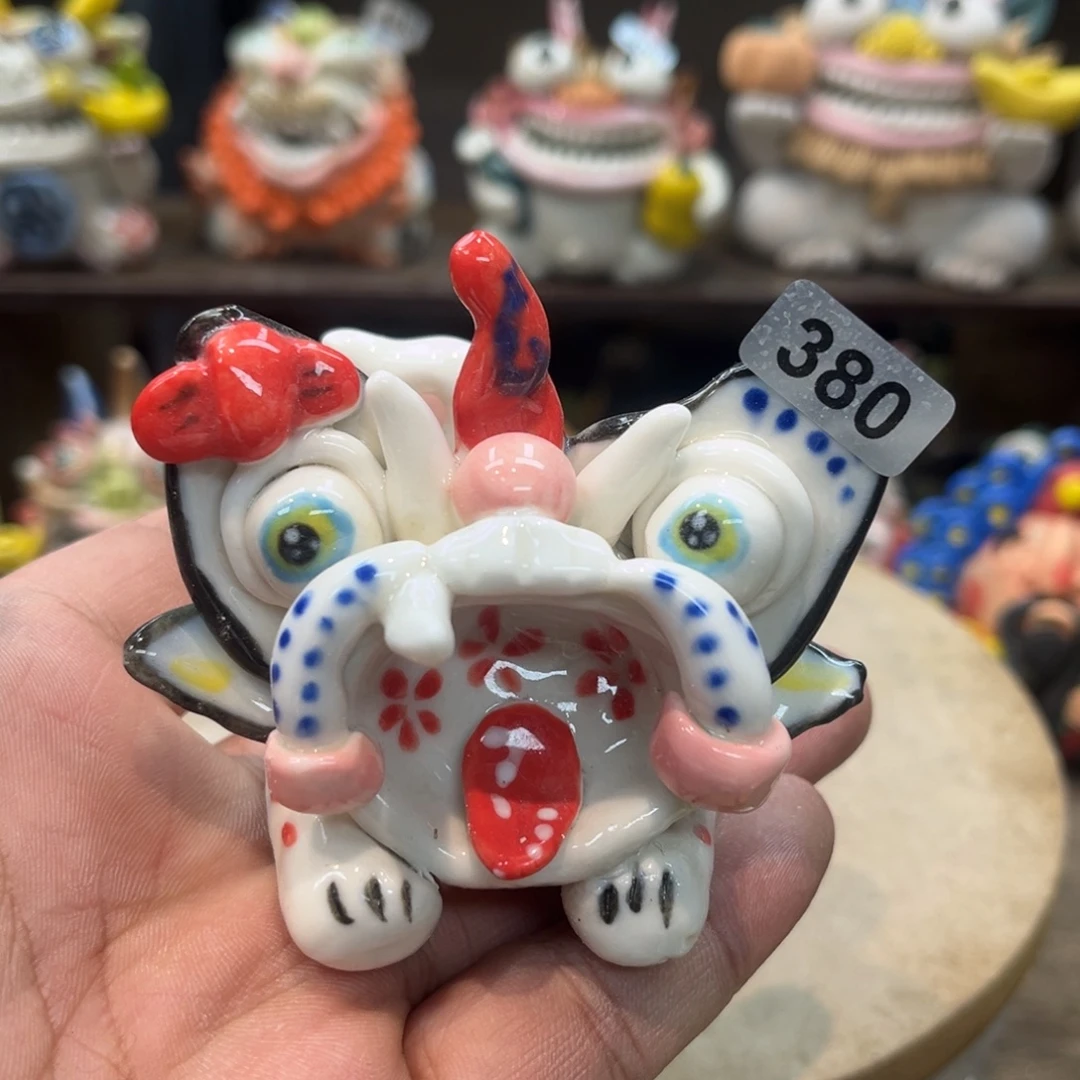 陶瓷纯手工抽象陶瓷摆件微瑕380